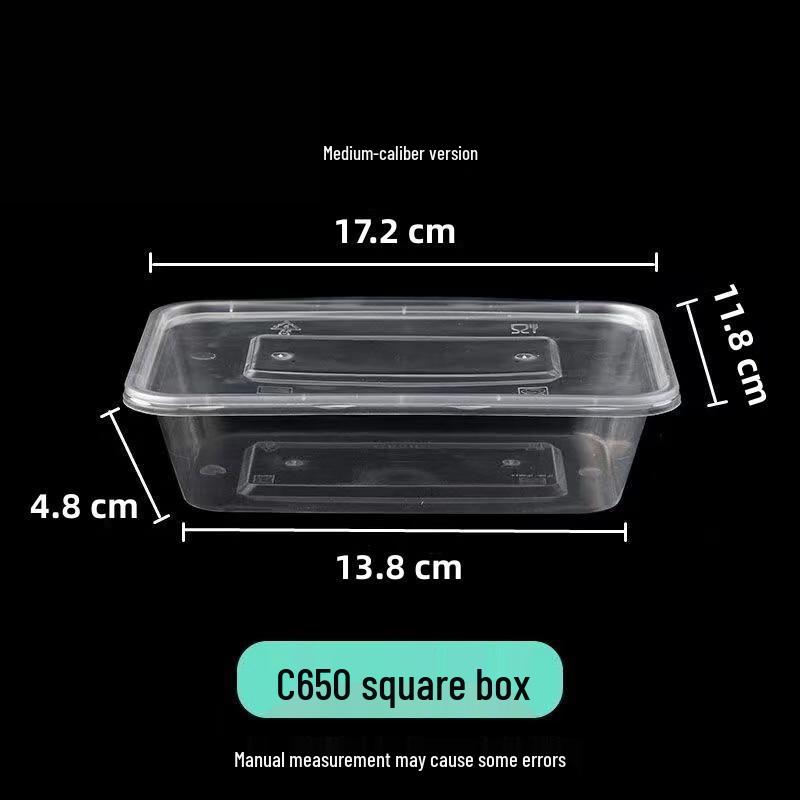 Chuighui Thickened Disposable Plastic Microwaveable Lunch Boxes