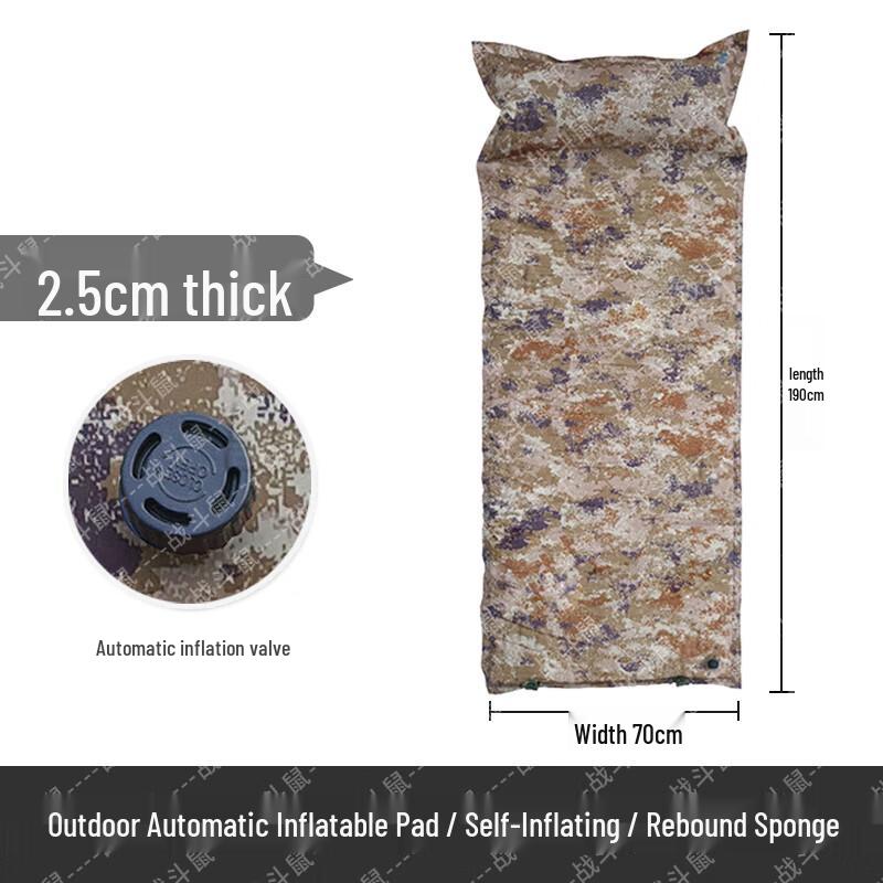 Battle Rat Camouflage Self-Inflating Camping Mat