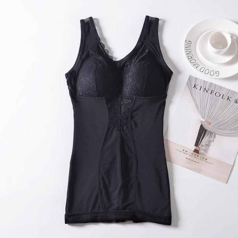 Vest-type shapewear, no-bra shaping, corset, warm back, belly, slim, thin, polished, smooth and breathable