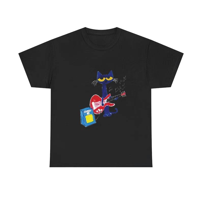 Pete the Cat Guitar Unisex Tee | Music Lover Gift XXXXL