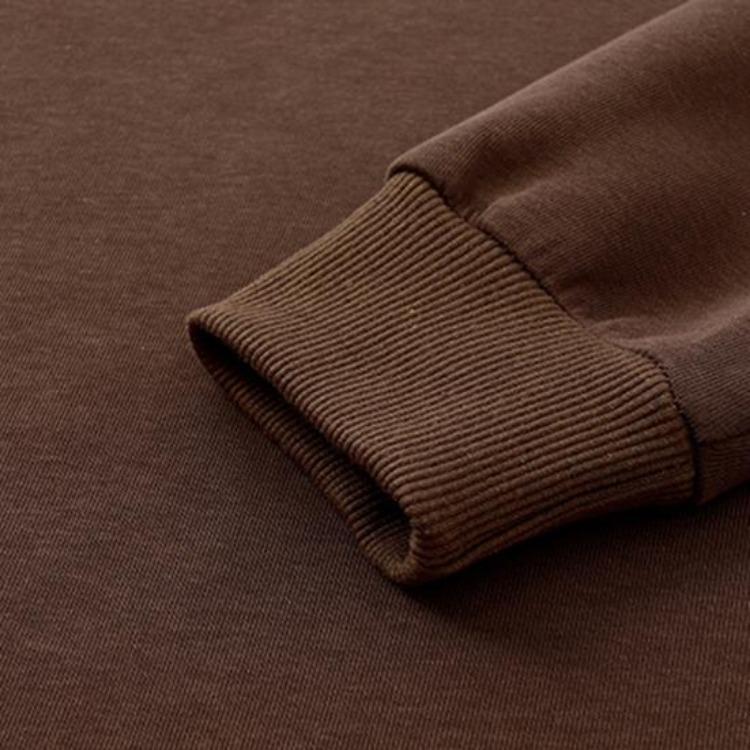 Fall Winter Unisex Sweatshirt Loose Thermal Top Solid Color Elastic Long Sleeves Round Neck Daily Wear Sports Street Party Clothes