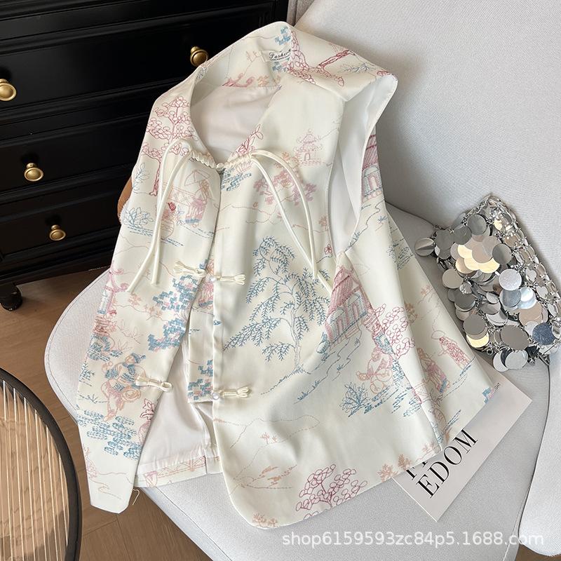 Early spring with fresh and fashionable high-end vest 2025 top vest