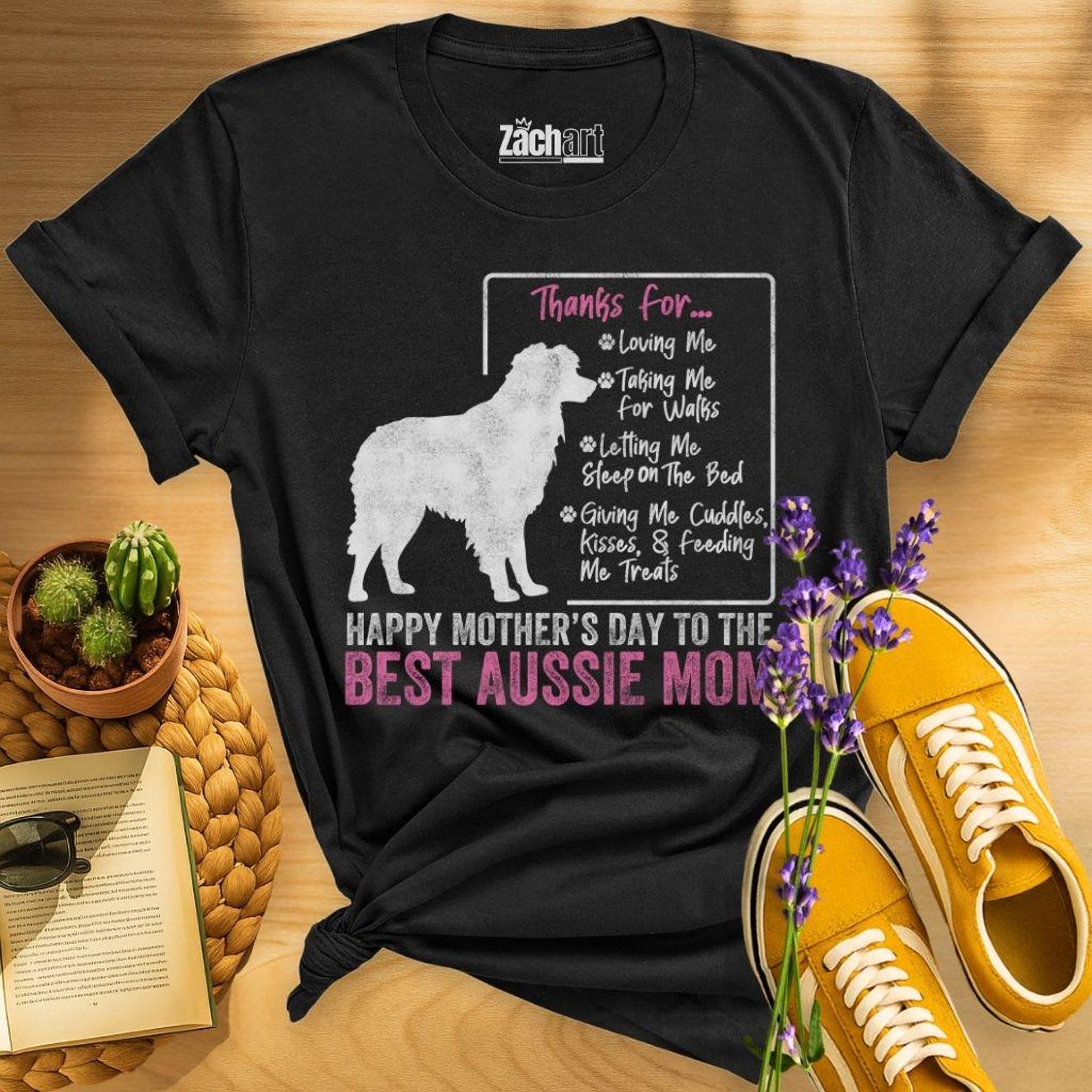 Happy Mothers Day Aussie Mom Shirt, Australian Shepherd Mom Gift, Aussie Dog Mom Tee, Aussie Mama Shirt, Shepherd Mom Gift 2XL