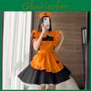 Sexy Lolita Dýňová Služebná Kostým Šaty Pro Halloween Párty