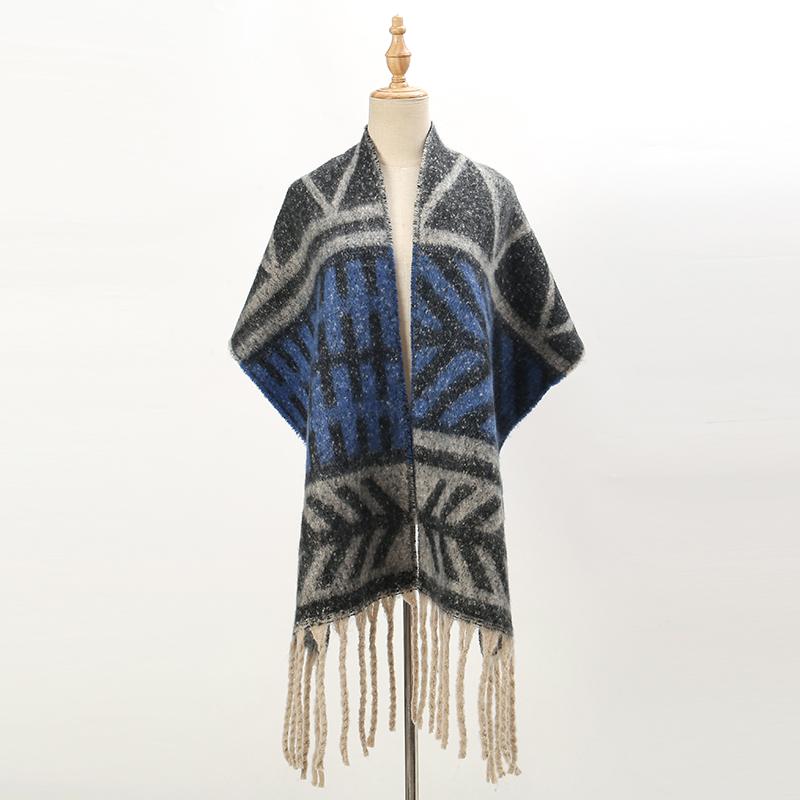 Winter Thick Pashmina Shawls Tassels Scarf Woman Warmer Scarves Fashion Long Wraps Cashmere Like Muffler Neckerchief Bandelet
