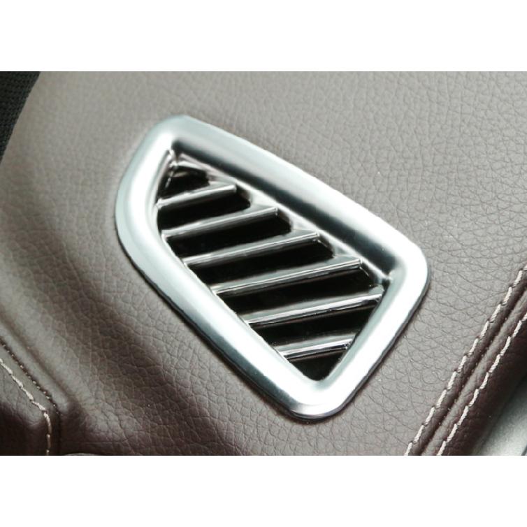 For Mercedes-Benz GLC 2016- Silver ABS Dashboard Upper Air Outlet Vent Trim