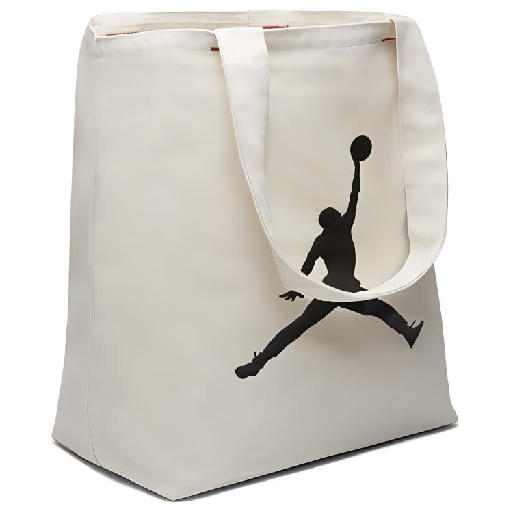 Jordan Canvas Cotton Tote Bag, Shopping Bag, Tote Canvas Bag, One Shoulder Handbag Unisex White DJ5715-120
