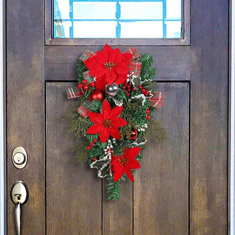 Beautifully Crafted Christmas Inverted Tree Wall Hangers Miniatures Your Home with Comfortable Texture Ornament
