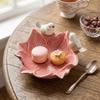 Bird Design Dim Sum Tray Ceramic Vanity Tray Dessert Plate Flower Storage Dish Home Organizer