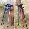 Walking Stick Anti Slip Multifunctional Aluminum Alloy Five-section Telescopic Collapsible Trekking Poles for Outdoor Mountaineering