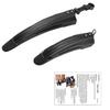 2pcs Mountain Bike Mudguard Plasitc Mudguard Prevent Muds Splashing Bicycle Front Rear Mud Fenders Kit Cycling Accessories