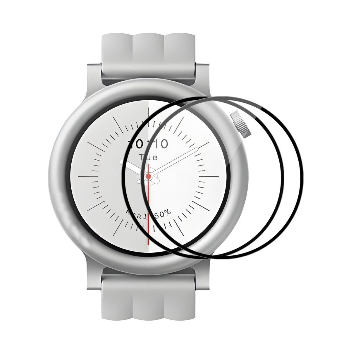 

For Nothing CMF Watch 3 Pro 2Pcs Screen Protector ENKAY HAT PRINCE 3D Curved PC + PMMA Ultra Clear Film A