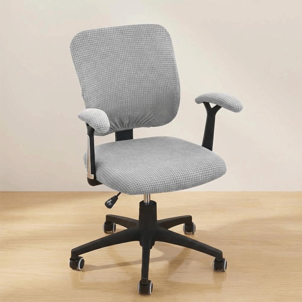 Polyester Office Chair Covers Solid Color Rotary Chair Protector Home Decor