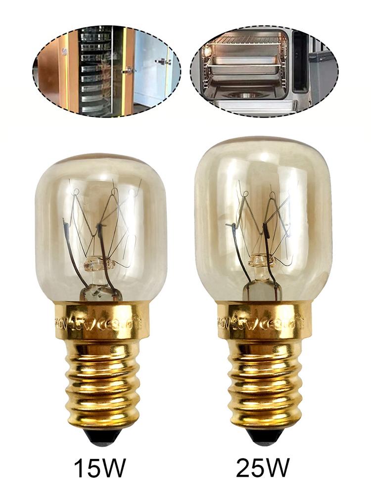 4PCS E14 Salt Lamp Globe Bulb 15W 25W Light Bulbs 240V Refrigerator Oven Replacement Heat-resistant Oven Light