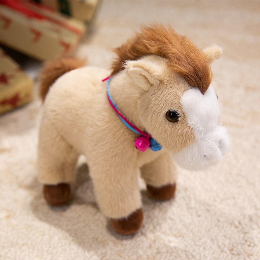 Creative Horse Plush Doll Cute Zodiac Pony Figurine Funny Stuffed Animal Doll  Year of Horse