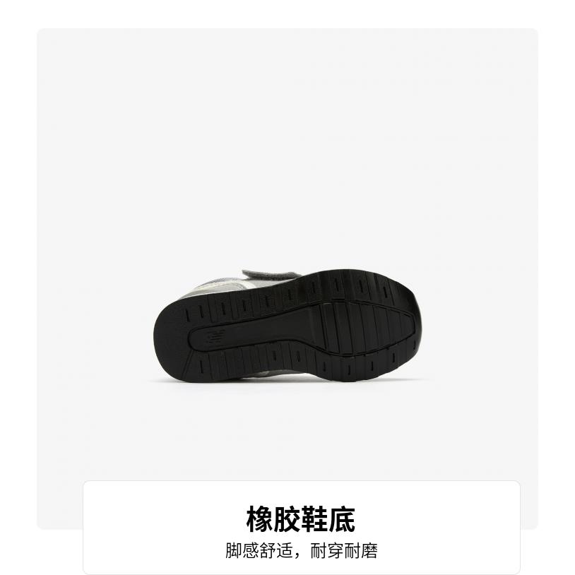 New Balance NB 996 V3 Hook and loop Cushioning Abrasion Resistant Breathable Low top Toddler Shoes Concrete Gray Baby IZ996GR3
