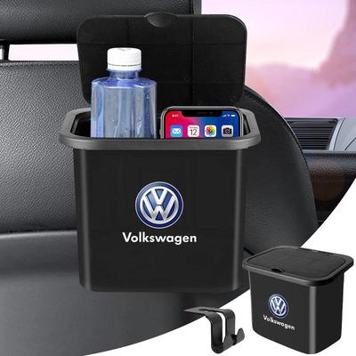 Car Seat Back Hanging Trash Can Storage Case Rear Row Organizer For Volkswagen Tiguan Golf-4 5 6 7 MK6 B5 B6 B7 Jetta Lavida Polo Tiguan
