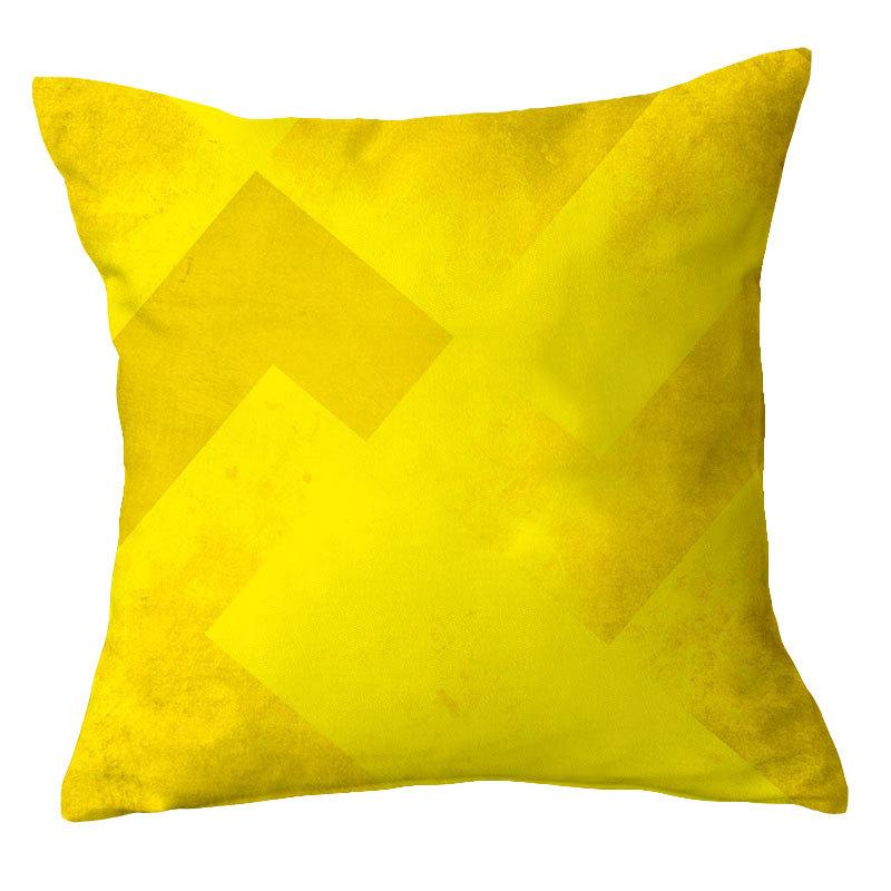 Geometric Yellow Pillow Cover Pillow Cover Pillow Cover Car Cushion Sofa Pillow Nordic Premium Durable Quality 4545cm 990₽