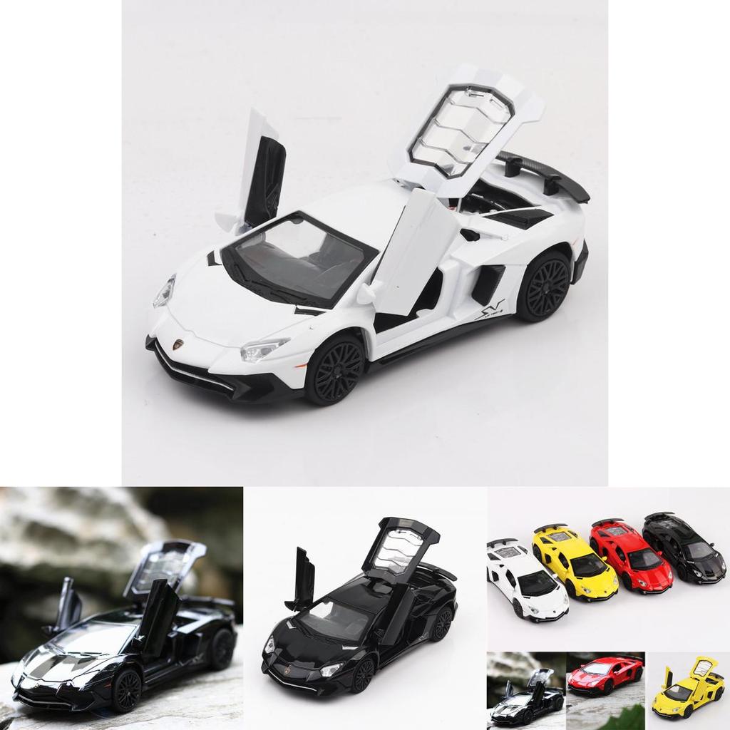 Exquisite 1/32 Diecast Lamborghini Aventador Lp740 Car Model With Sound And Light