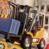 Uzaktan Kumandalı Forklift Oyuncak 1/64 Ölçekli Alaşım Forklift Kamyon Kaldırma Çatal Kancalı Küçük Çocuklar Şarj Edilebilir 2.4GHz RC Simülasyonlu İnşaat Aracı Oyuncak