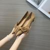 7208 Korean 2026 Autumn Flat-bottomed Pointed Pearl Fairy Temperament French Single Shoes Mary Jane Versatile Women's Shoes
