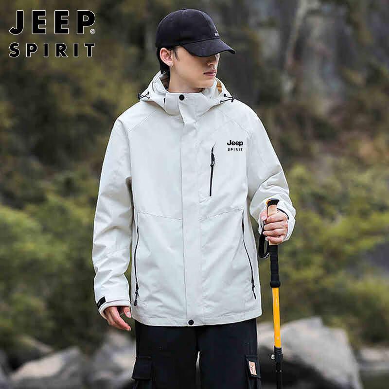 JEEP SPIRIT Men's Autumn Winter Korean Style Workwear Jacket