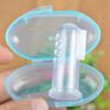 Pack of 2 || Baby Silicone Finger Toothbrush with Case – Gentle Oral Care Brush for Infants