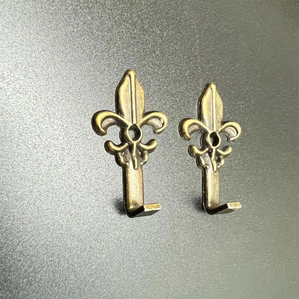 10Pcs Bathroom Wall Hooks Key Holder Home Decoration Hanger for Hanging Towel Clothes Hat Bag Kitchen Room Fittings with Screws