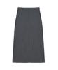 Nigaennikol Box Pleated Long Skirt_Gray