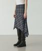 Linte Diagonal Bias Check Skirt Navy