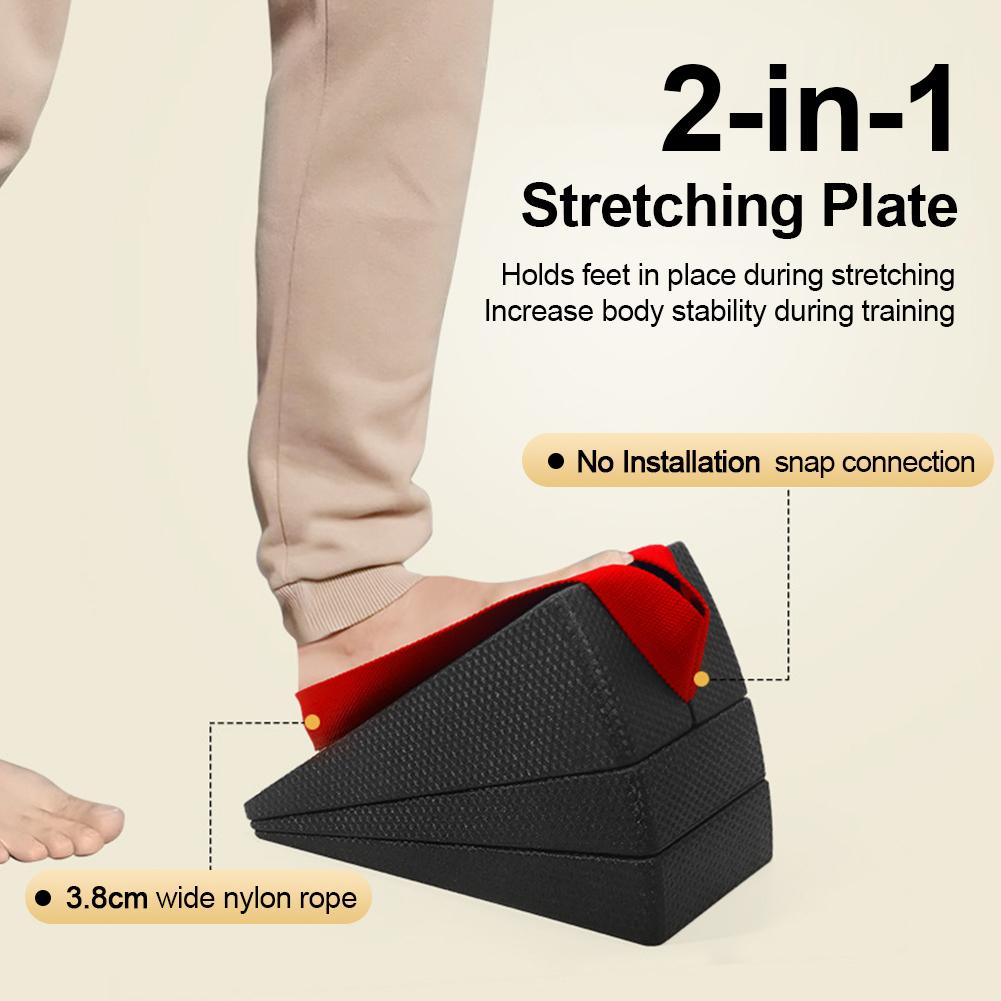 3PCS Squat Wedge Block Adjustable Non-Slip Squat Ramp Deadlift Wedge Calf Stretcher Slant Board Strength for Squat and Deadlift