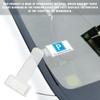 Yourkar 2 PCS Car Windshield Parking Ticket Holder, Transparent Parking Ticket Holder Clip with Adhesive Tape, Plastic Auto Windshield Invoice Clip,