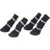 4pcs Set Reflective High Top Dog Boots for Large Dogs Anti Slip Design with Adjustable Closure for Walking In Rain or Snow (XL #02)