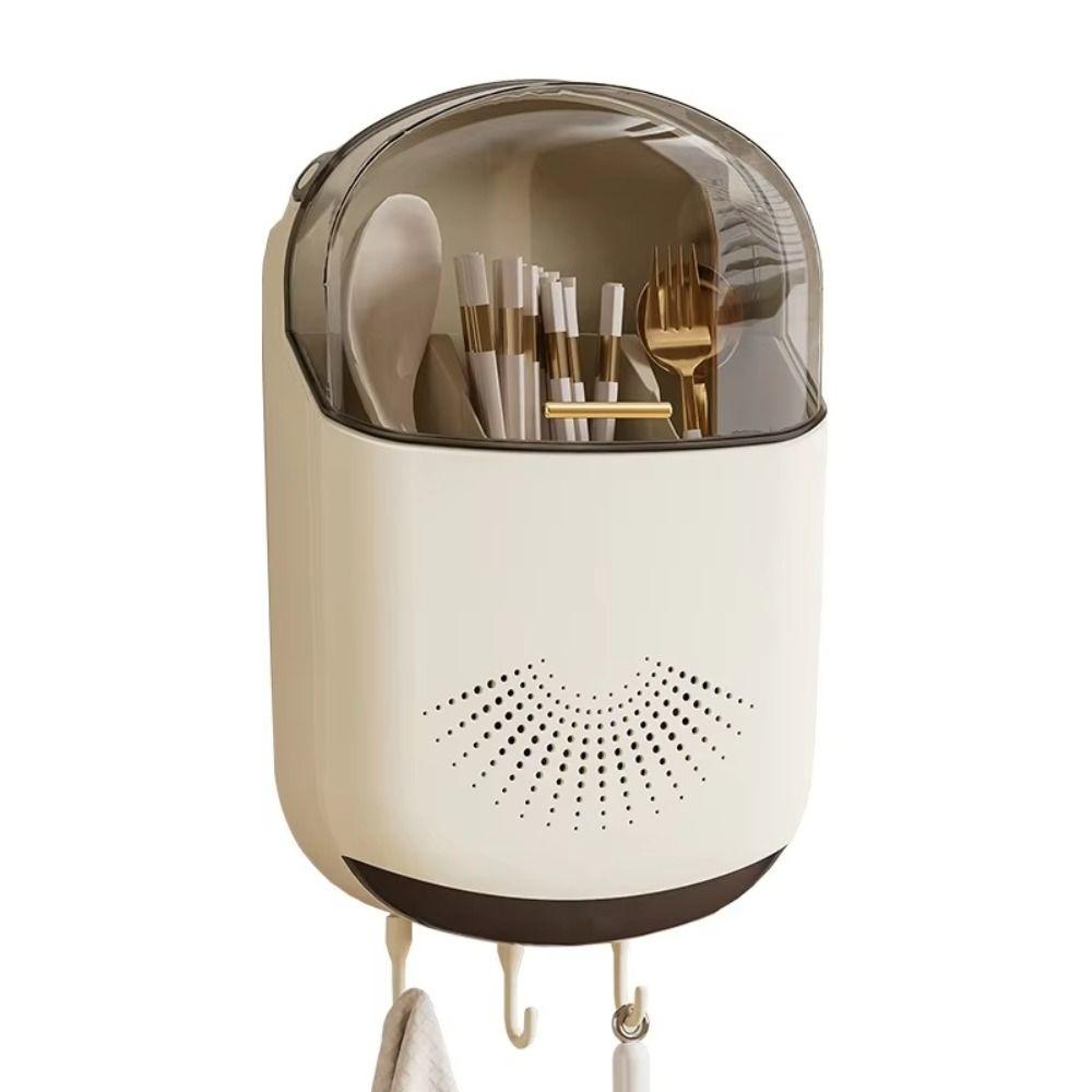 Draining Chopstick Storage Box Ventilated Kitchen Utensil Holder Wall-mounted Chopstick Cage  Spoon