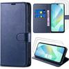 Case - BOOLING - for Samsung Galaxy A16 -Flip - Dark Blue - 2 Tempered Glasses