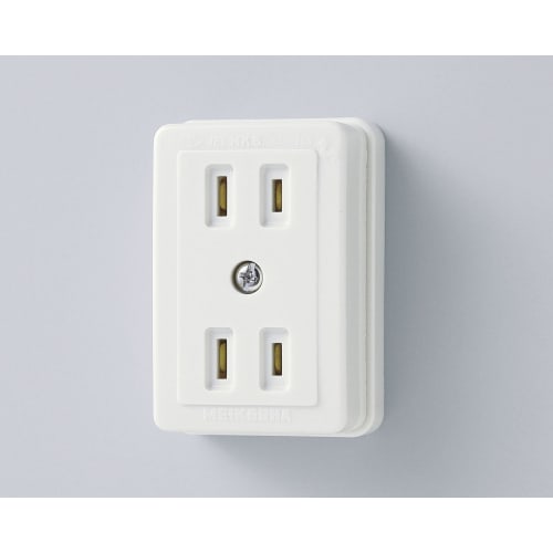 ELPA Square Double Outlet Wiring Outlet 125V 15A 2 Outlets A-51H