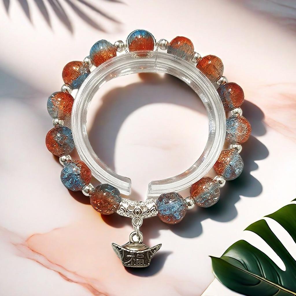 Daisy Popcorn Beaded Bracelet: Elegant Women's Hand Jewelry