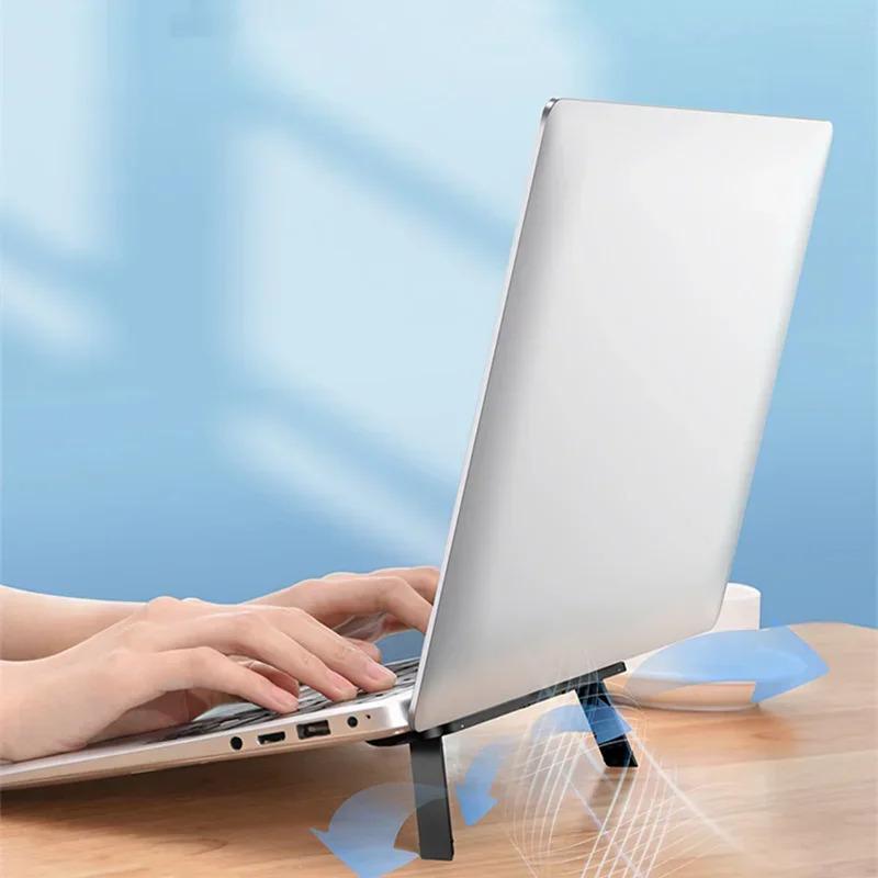Universal-Laptop-Riser-Ständer für Macbook Pro 13 15 Air Lenovo Samsung Notebook Cooling Pad Unsichtbare Laptop-Halterung Ständer