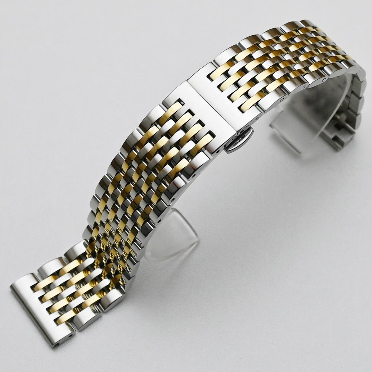 QUARKZMAN Cinturini Orologi Acciaio Inossidabile 18mm Placcatura