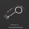 Eco-Friendly Nickel-Free Metal Keyring: DIY Jewelry Accessory, Split Ring Keychain with Doll Pendant