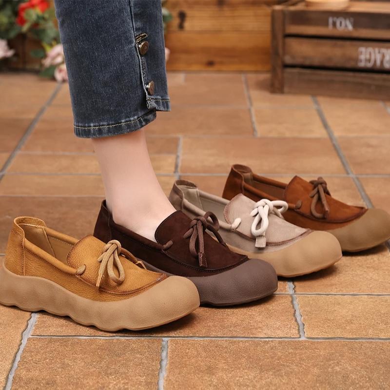 Fashion Loafers Shoes Women Flats Lace Up Casual Sport Shoes Fashion Autumn Woman Sneakers 2025 New Designer Walking Chaussure Femme