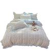 Spring/Summer Kids' Cotton Lace Duvet & Sheet Set - Korean Style, A-Grade, Puffy, 3-Piece