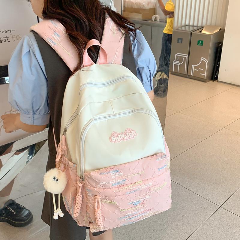 Children's Schoolbags Elementary School Students First Grade Girls Junior High School Students Plaid Kindergarten Small Backpack