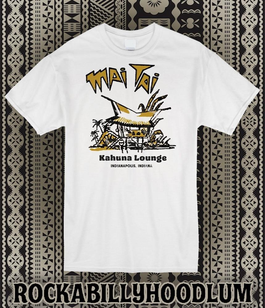 

Retro Tiki T Shirt Bar Mug Restaurant Polynesian Kahuna lounge Mai Tai Indy Unisex T-Shirt XXXXL