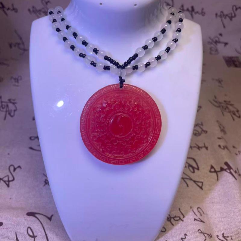 2024 Color-Changing ESR Maitreya Buddha with Luminous Necklace - Versatile Ice-Transparent Sweater Chain