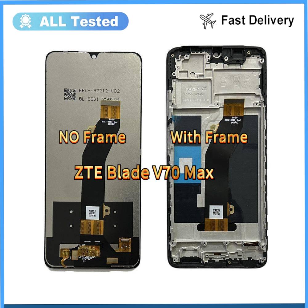 

Полная сборка LCD-экрана и дигитайзера для ZTE Blade V70 Max С рамкой