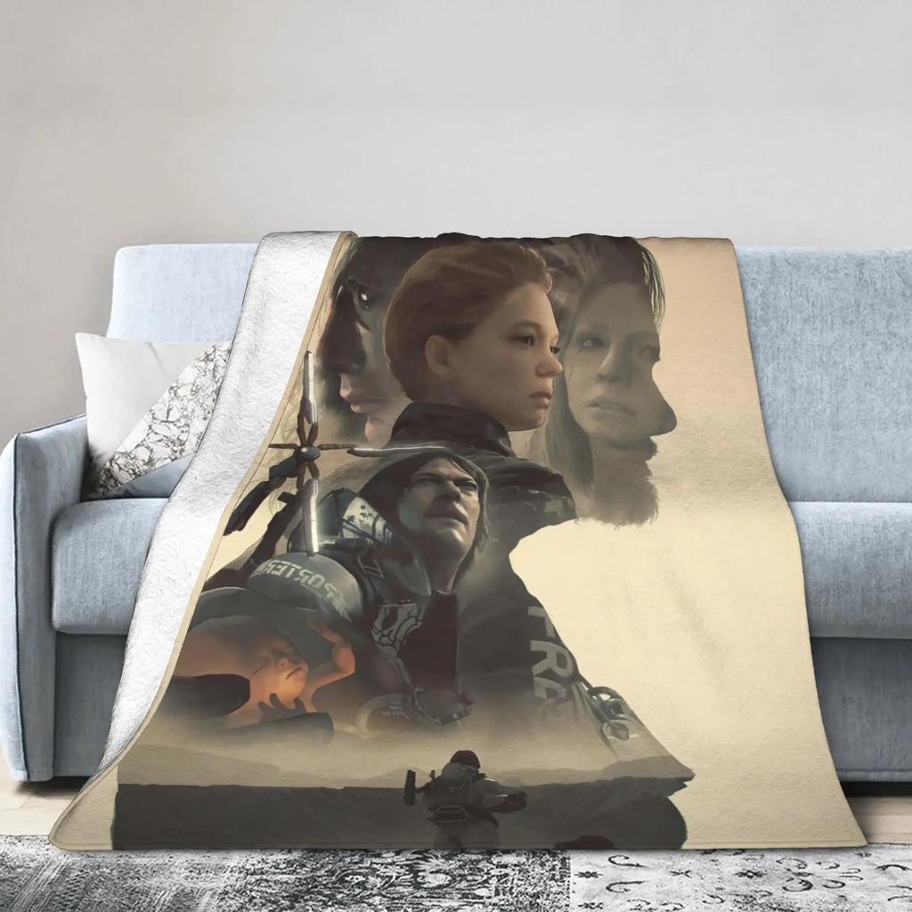 Death Stranding Plush Blanket for Kids and Adults  Soft Flannel Throw Blanket for Bedroom Custom DIY Quality Bedspread Gift