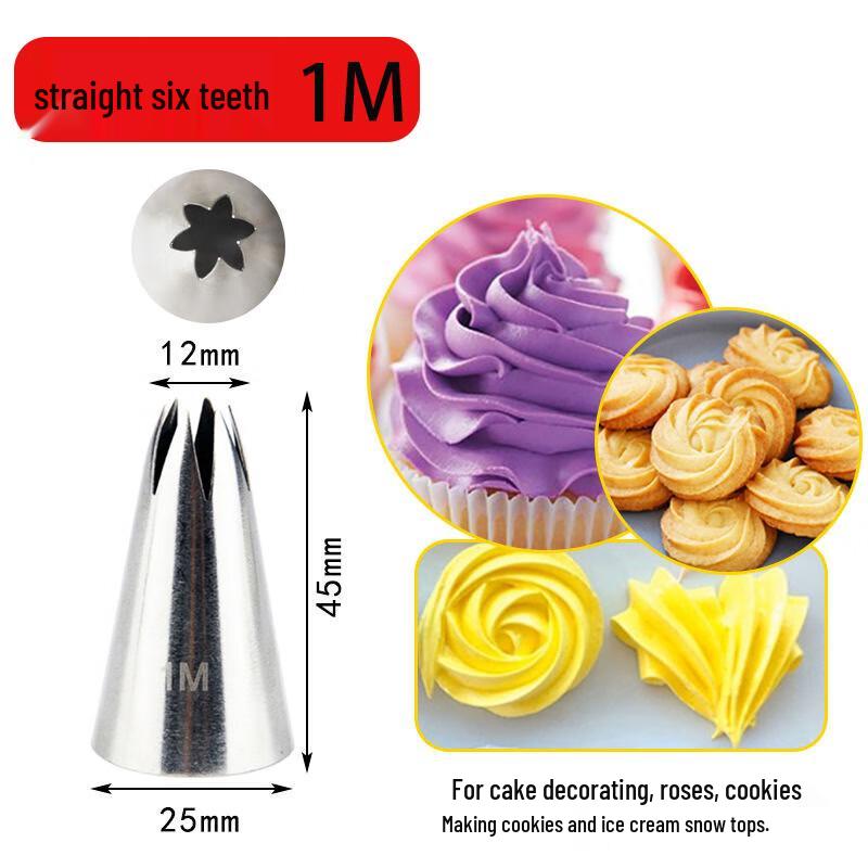 

Zhaoran 1M Large Serrated Piping Nozzle