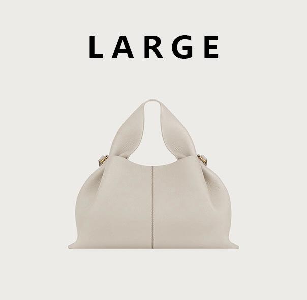 Pol Cloud Genuine Leather Luxury Retro French-Style Dumpling Handbag