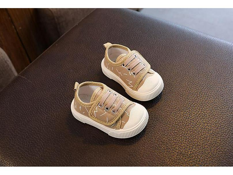 Toddler Breathable Canvas Shoes - Spring & Autumn Baby Walking Shoes, Non-Slip Skate Shoes for Boys & Girls, Casual Kids' Single Shoes.